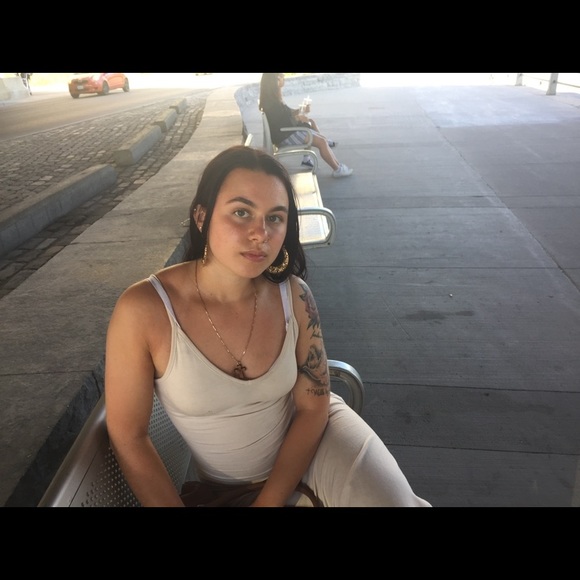 Tan beige summer skin tight dress - Picture 1 of 2